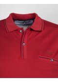 Polo piqué grande taille rouge