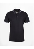 Polo piqué grande taille noir