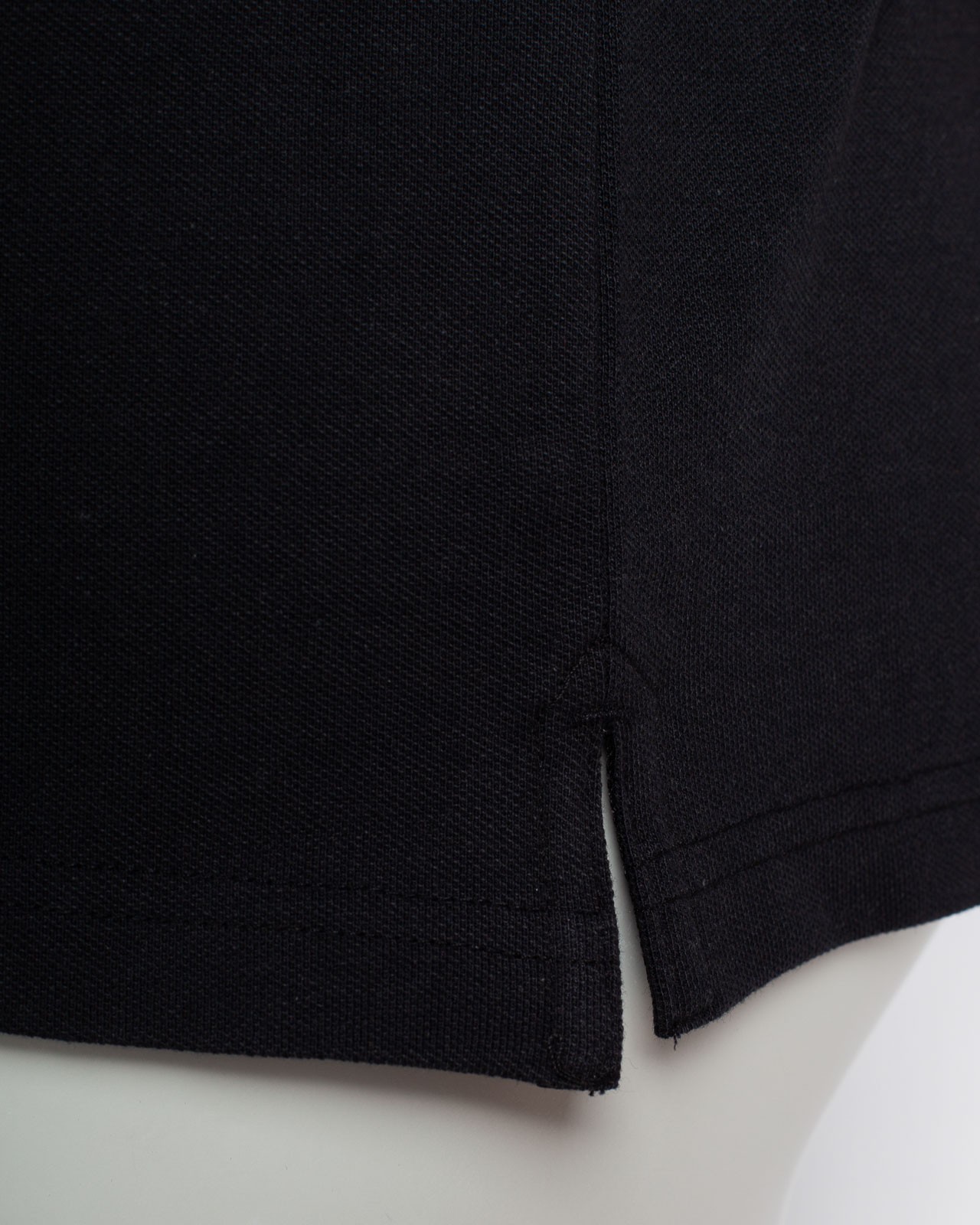 Polo piqué grande taille noir