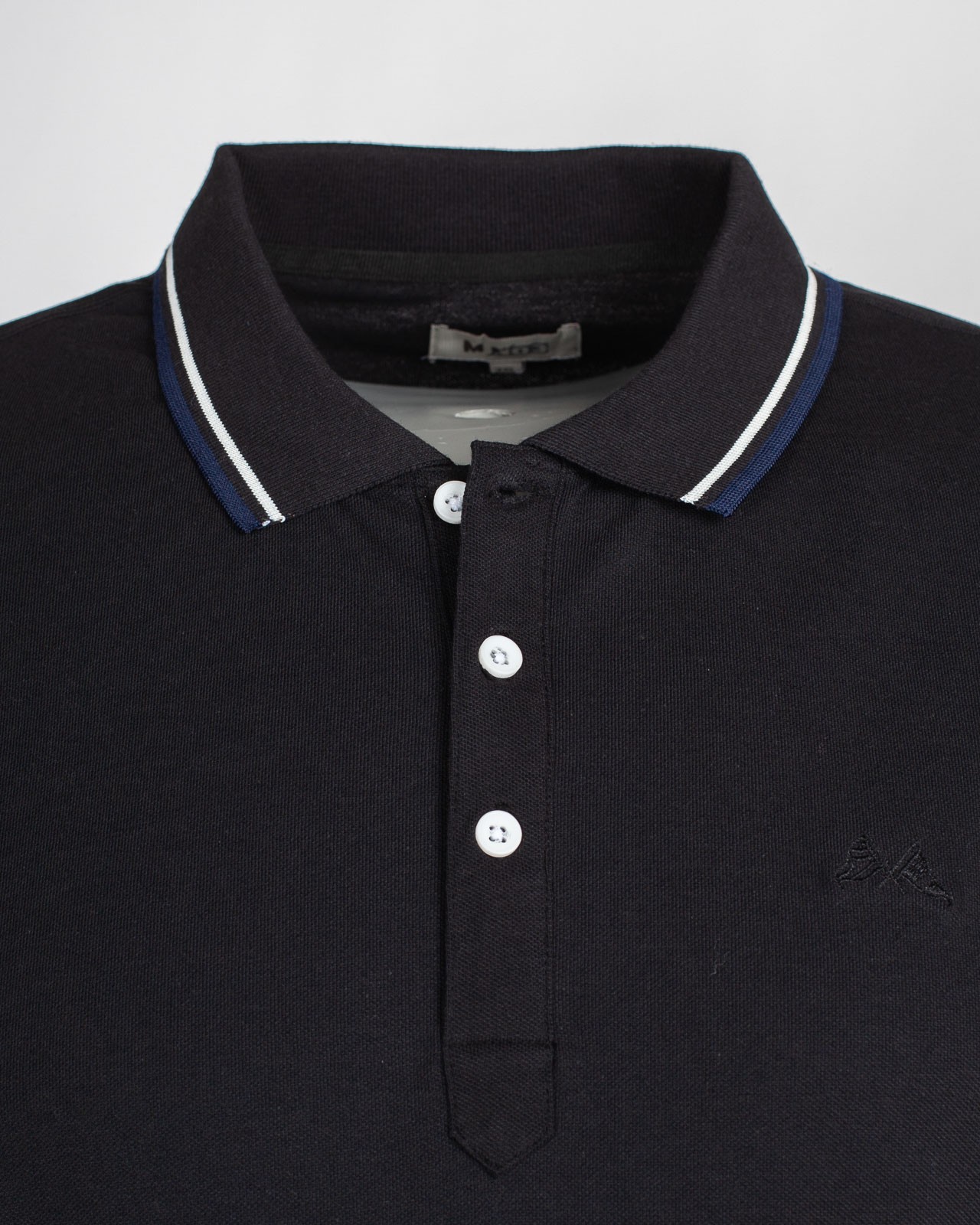 Polo piqué grande taille noir