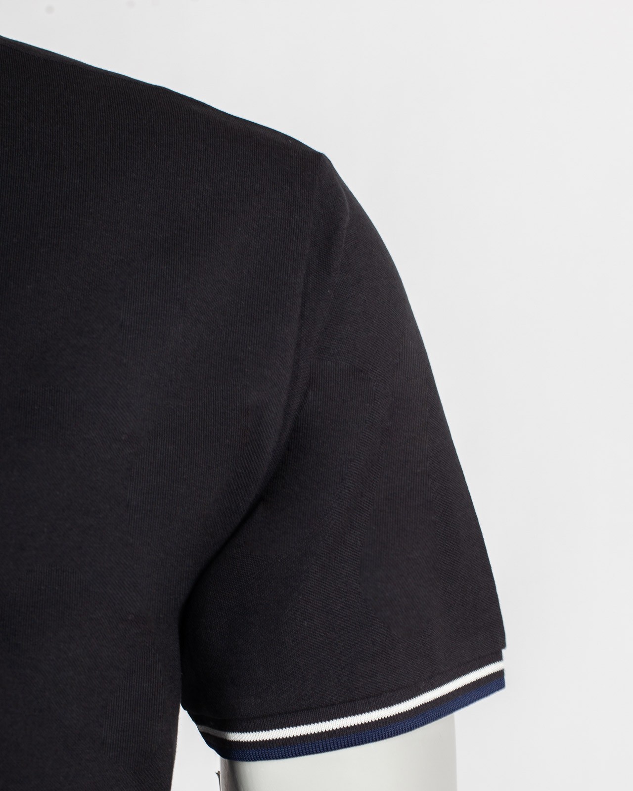 Polo piqué grande taille noir