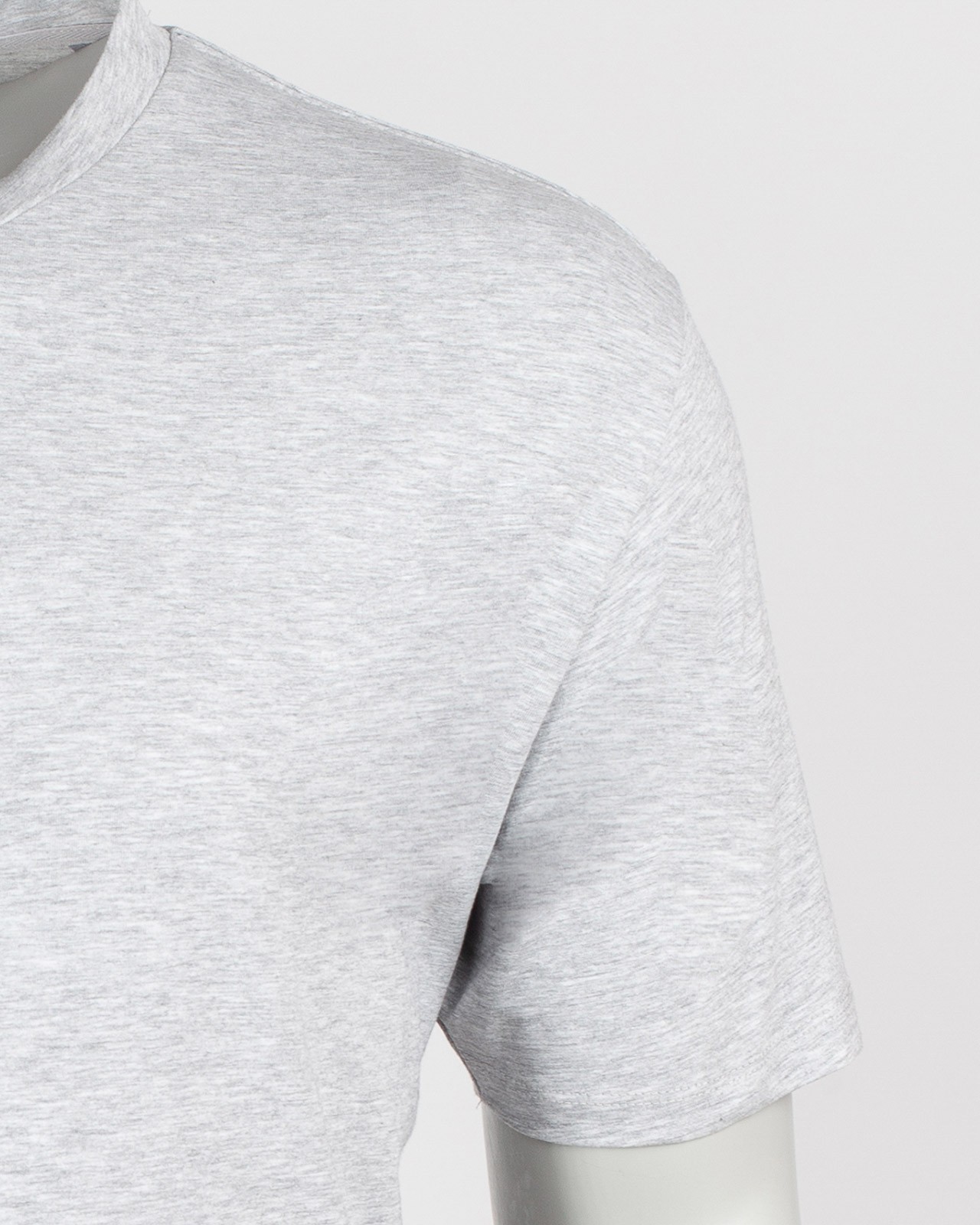 Tee-shirt col V jersey grande taille gris