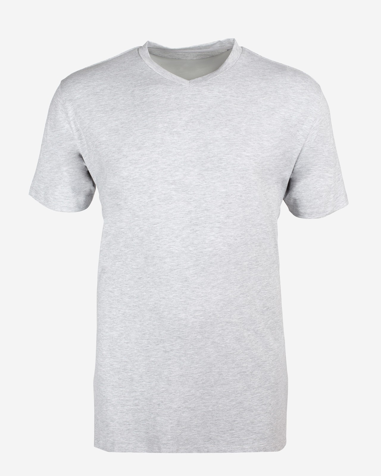 Tee-shirt col V jersey grande taille gris