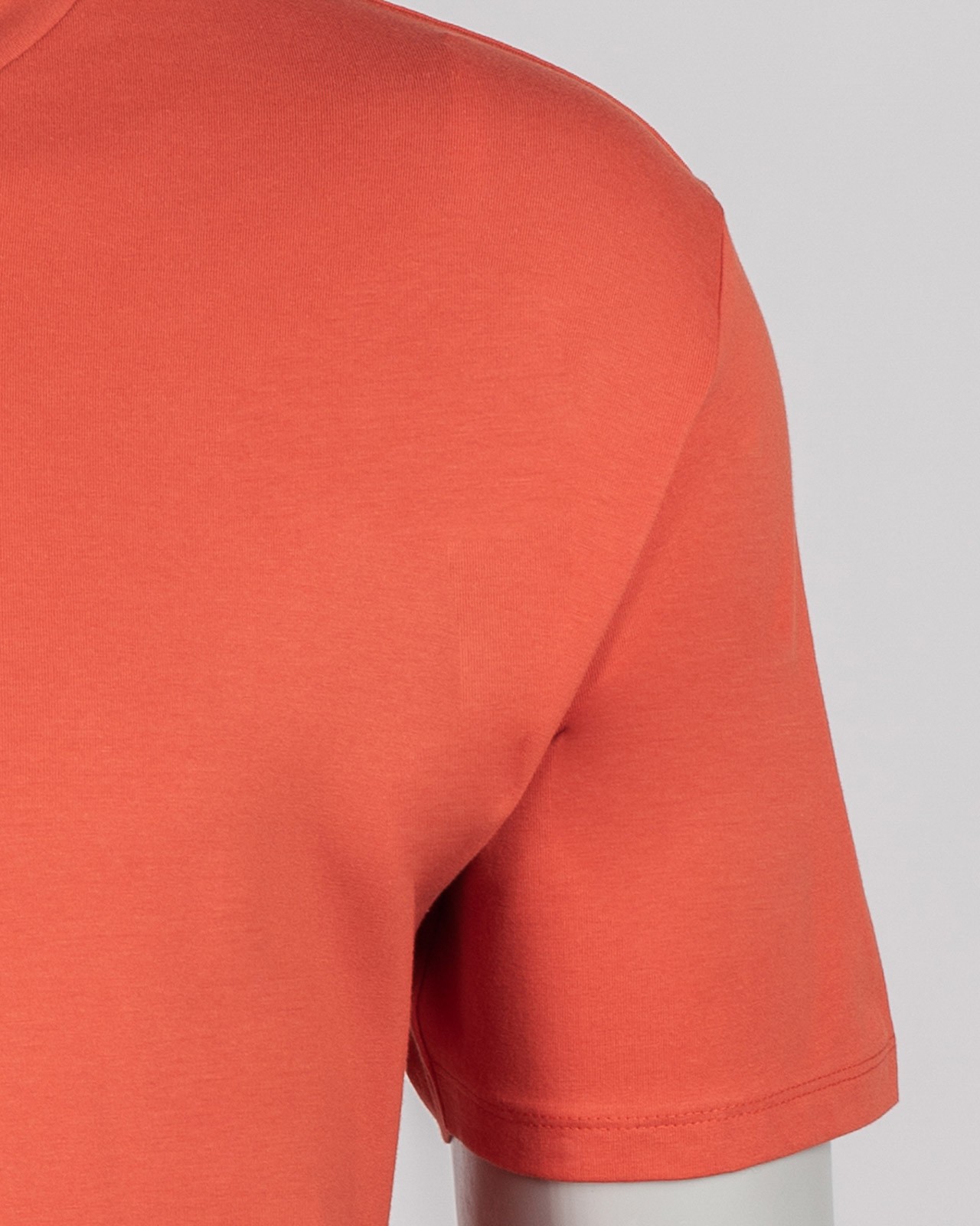 Tee-shirt col V jersey grande taille orange