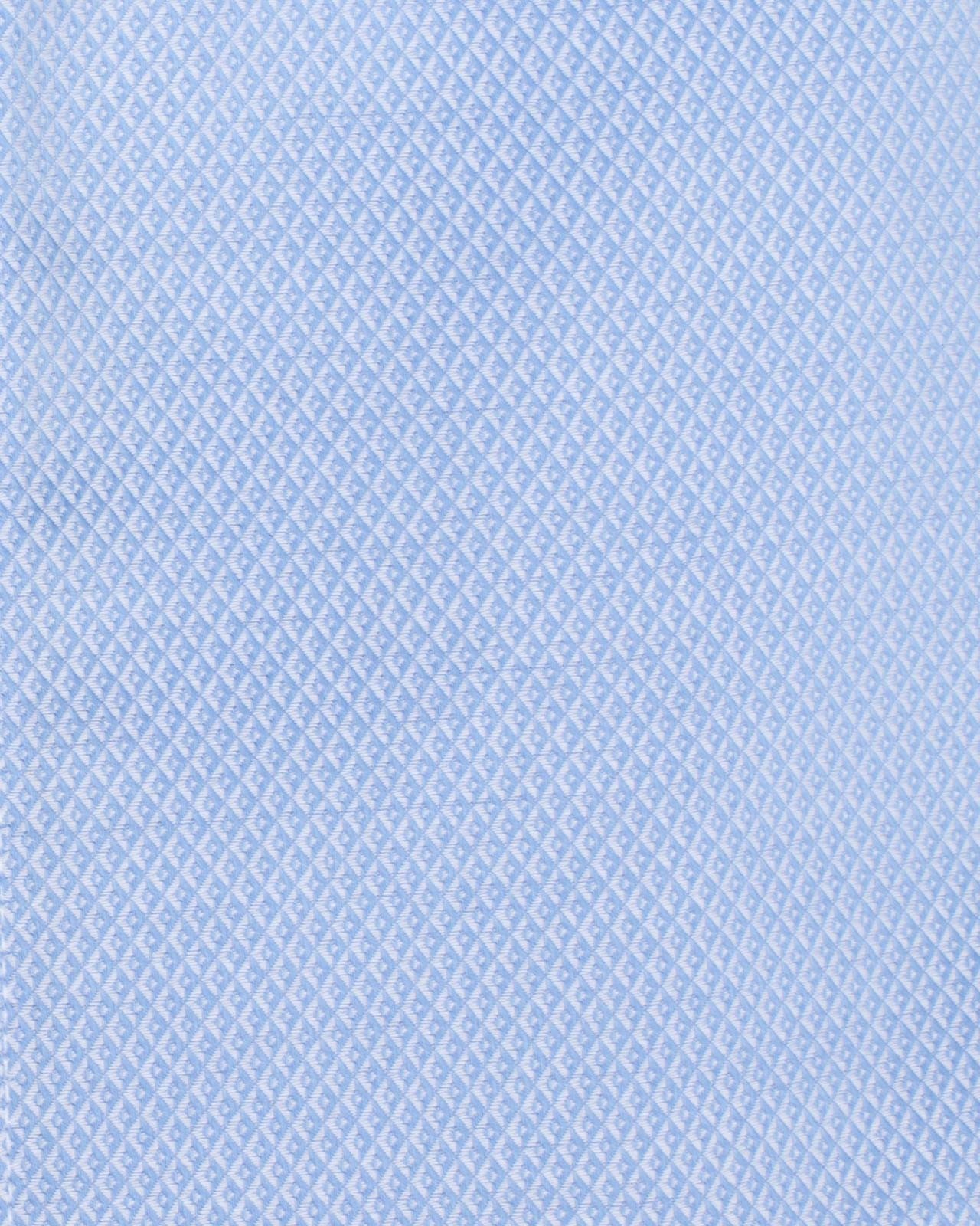 Chemise dobby diamant grande taille bleu