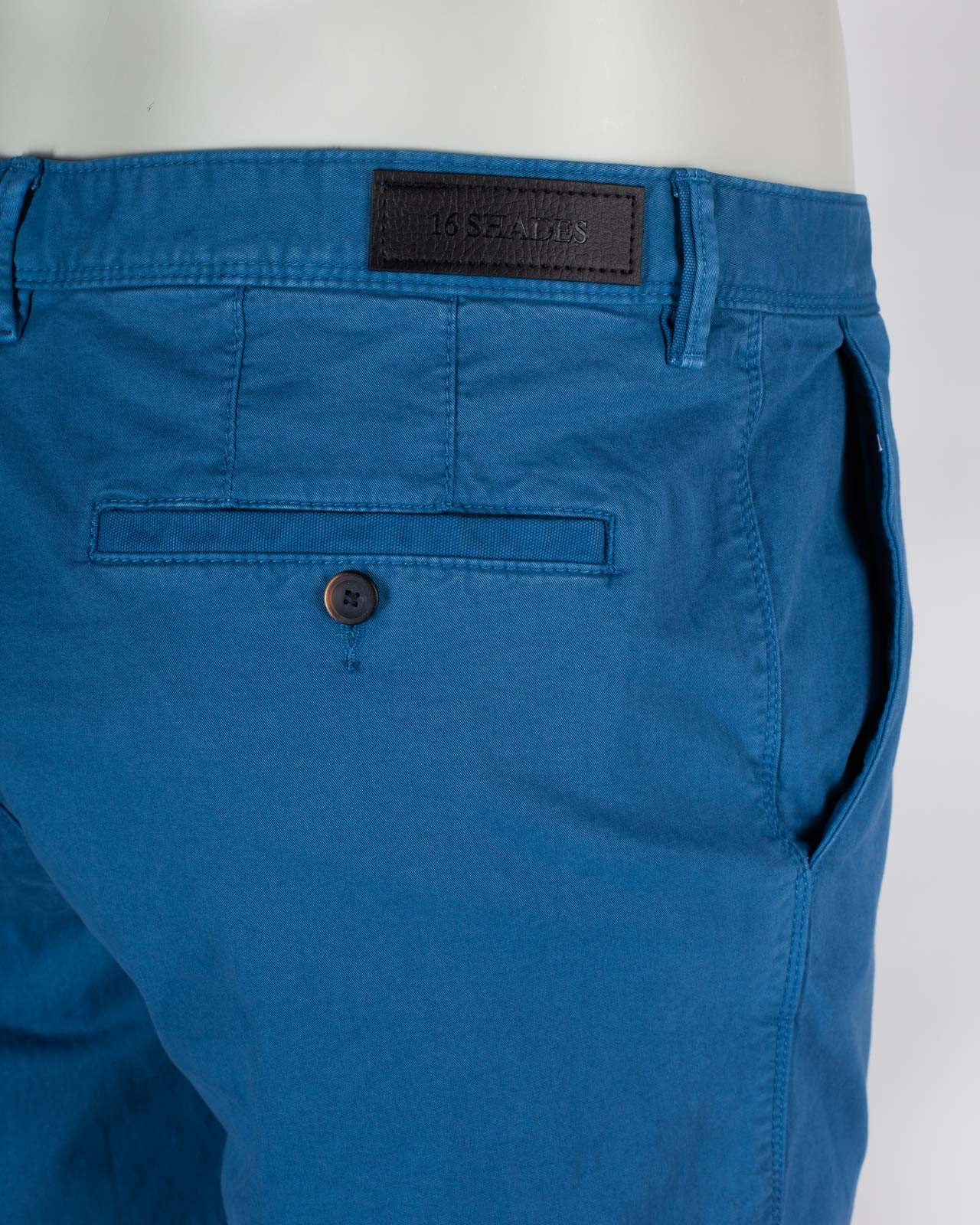 Short chino grande taille bleu