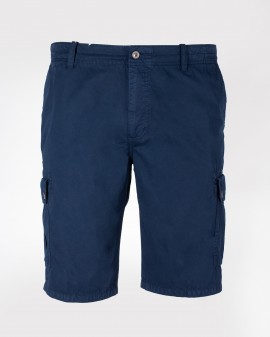 Short cargo grande taille bleu