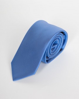 Cravate extra-longue 160 cm bleu en soie