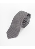 Cravate extra-longue 160 cm micro motif gris
