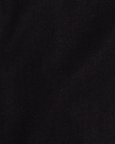 Chemisette popeline grande taille en coton noire