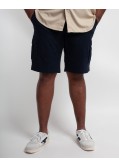 Short cargo grande taille bleu marine
