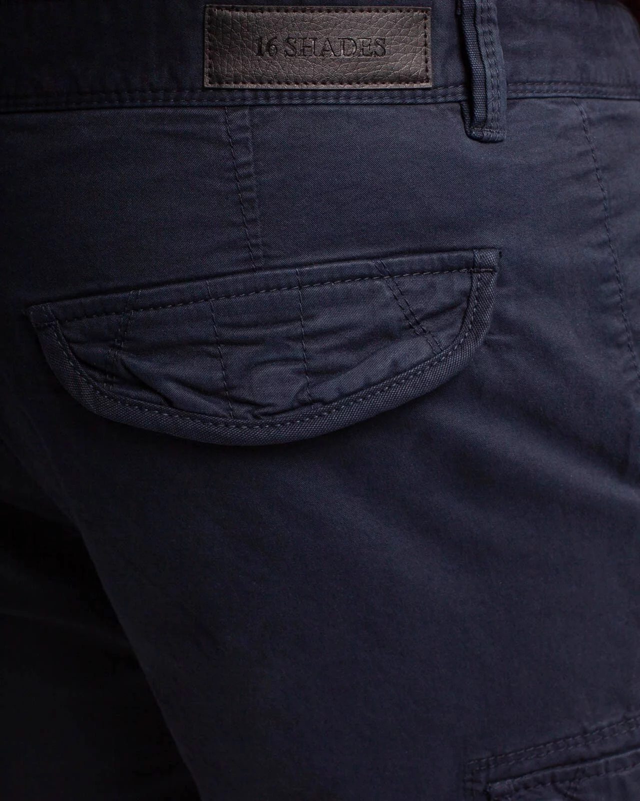 Short cargo grande taille bleu marine