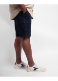 Short cargo grande taille bleu marine