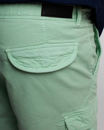 Short cargo grande taille vert pâle