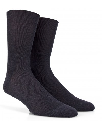 Chaussettes grises Sans Bord Elastique 100% coton : du 42 au 51