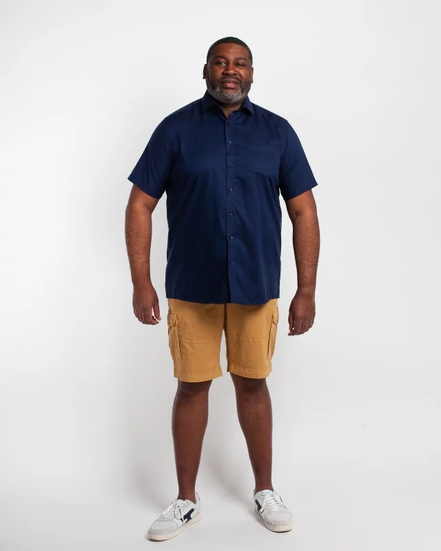 Short cargo grande taille camel