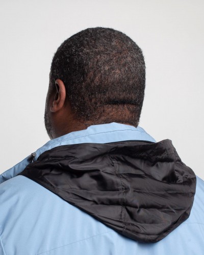 Blouson technique grande taille bleu ciel