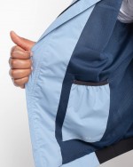 Blouson technique grande taille bleu ciel