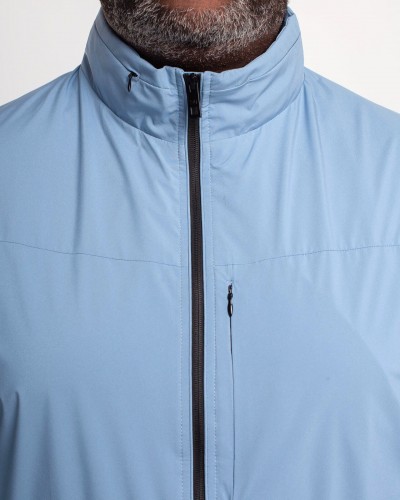 Blouson technique grande taille bleu ciel