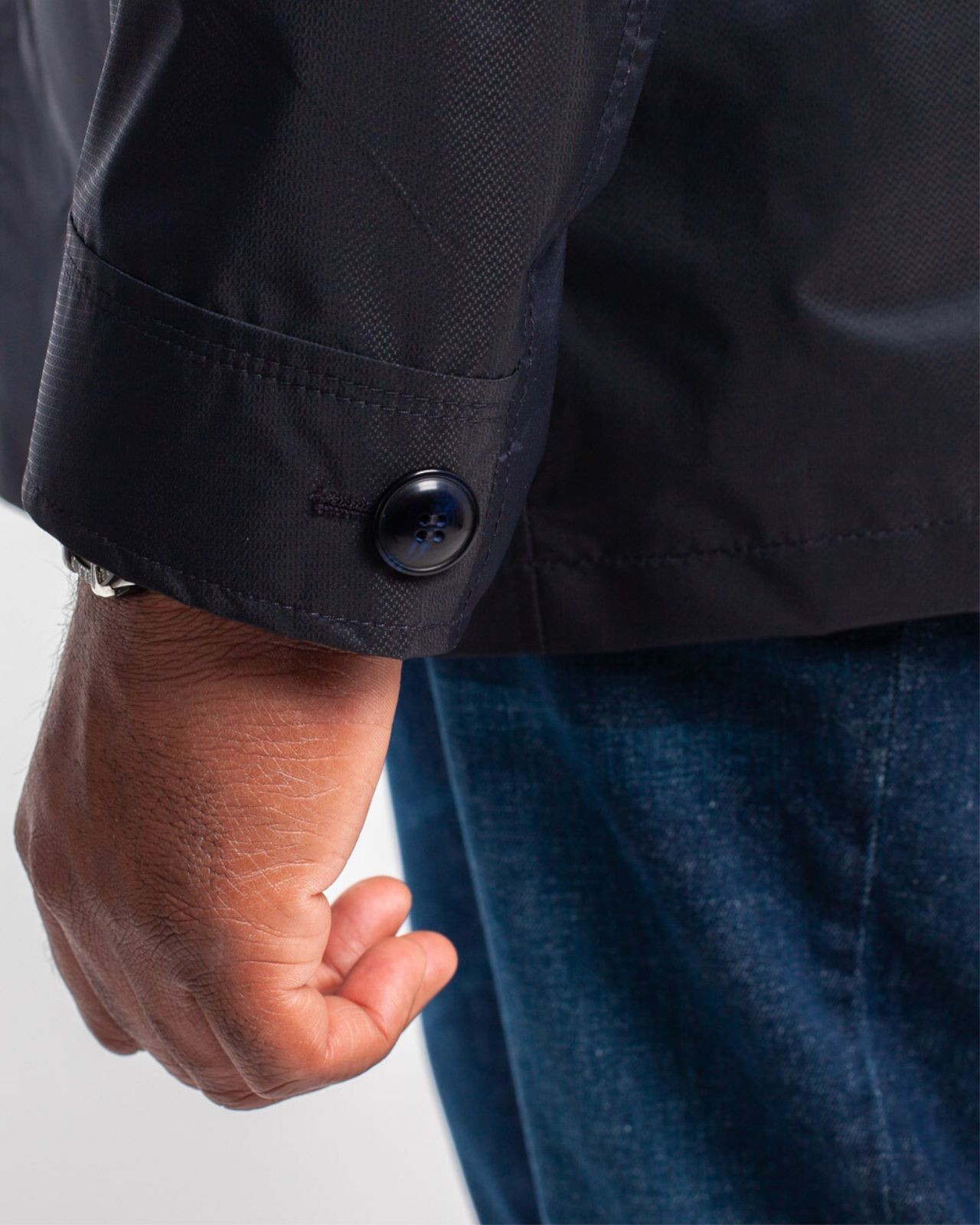 Imperméable grande taille bleu marine