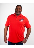 Polo piqué grande taille rouge