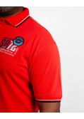 Polo piqué grande taille rouge