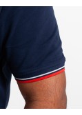 Polo piqué grande taille bleu marine