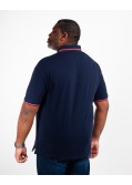 Polo piqué grande taille bleu marine