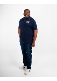Polo piqué grande taille bleu marine