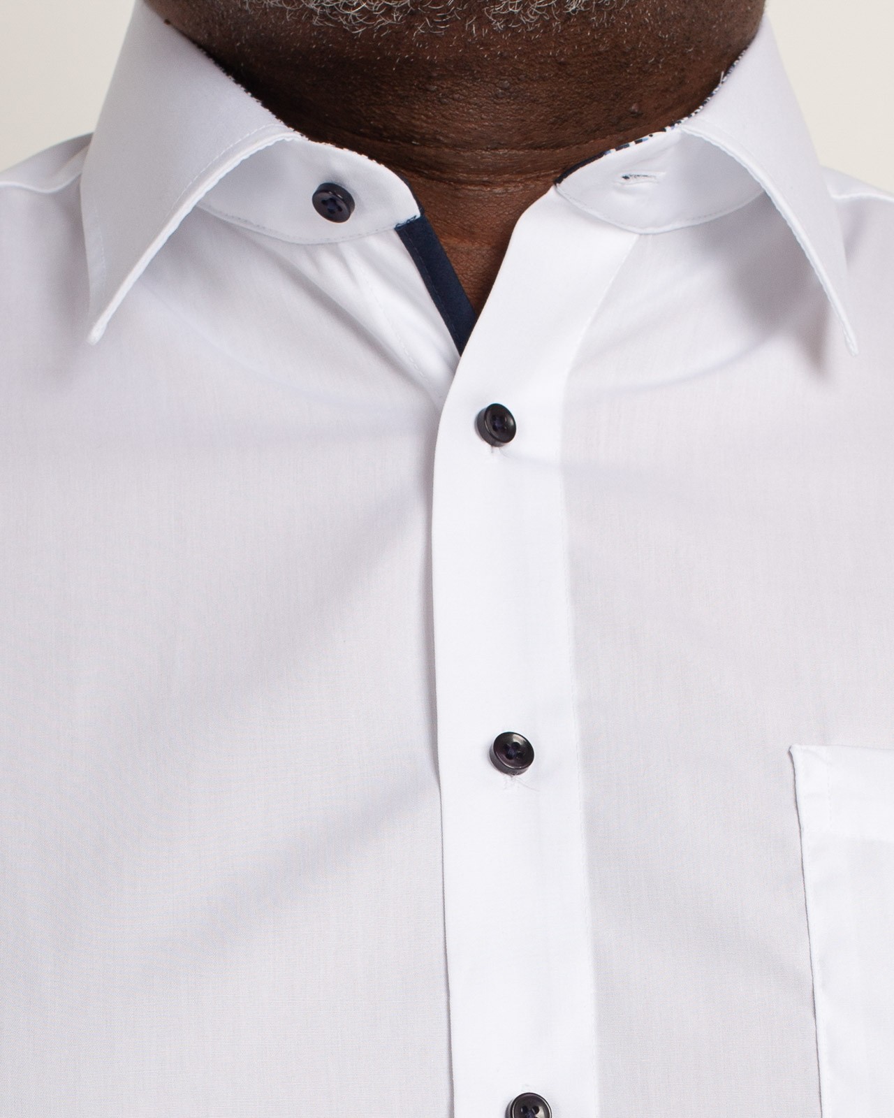 Chemisette popeline grande taille blanc