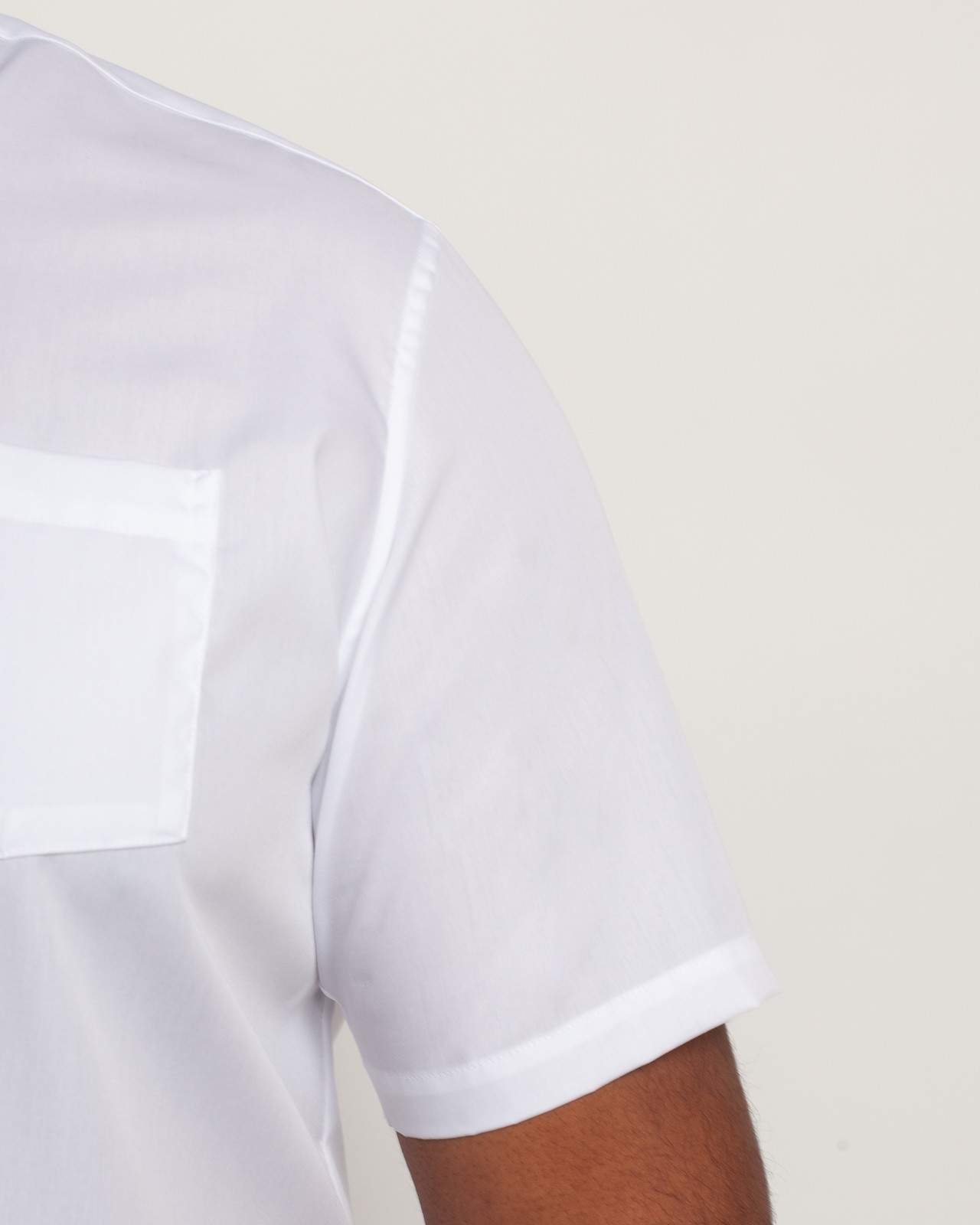 Chemisette popeline grande taille blanc