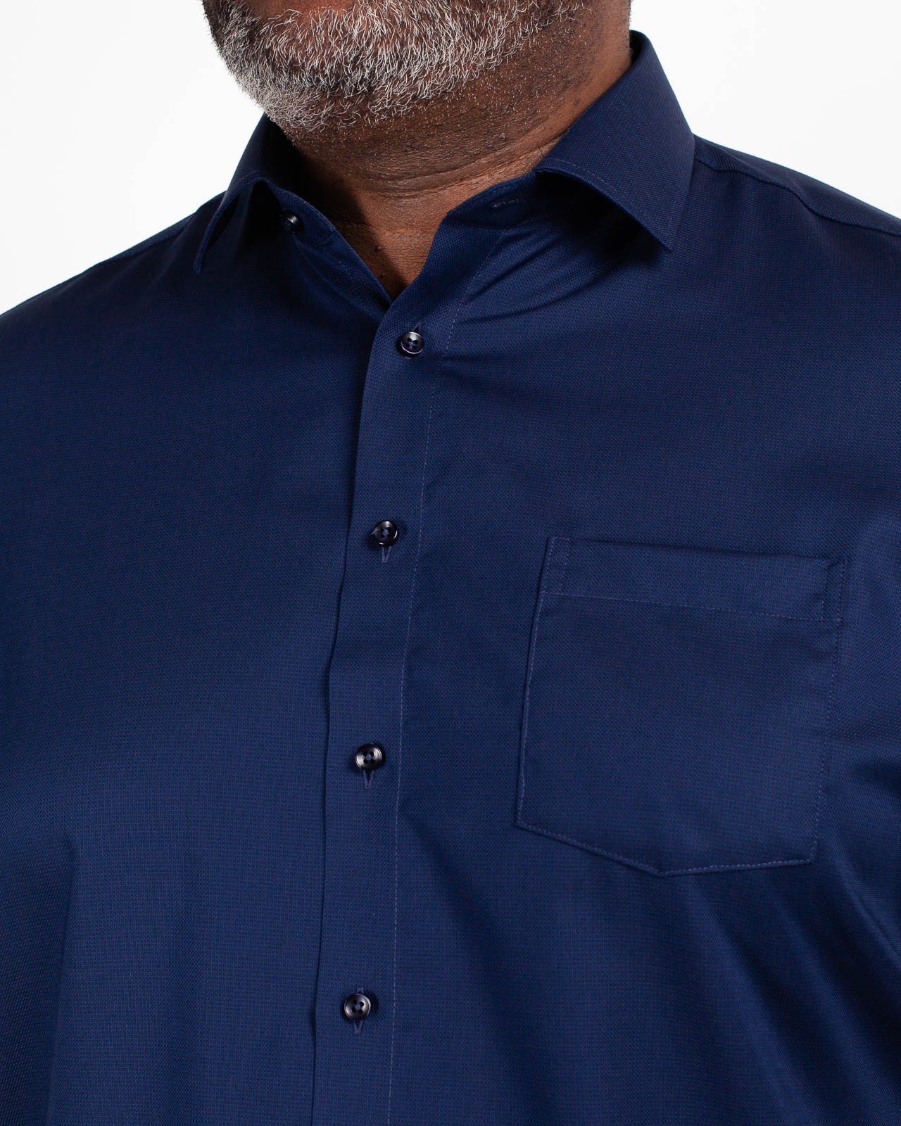 Chemisette structure grande taille bleu marine