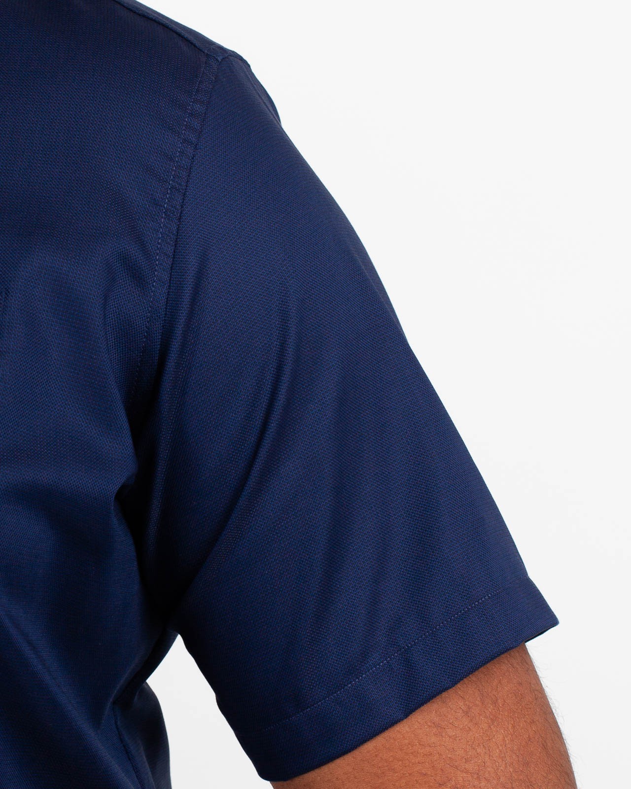 Chemisette structure grande taille bleu marine