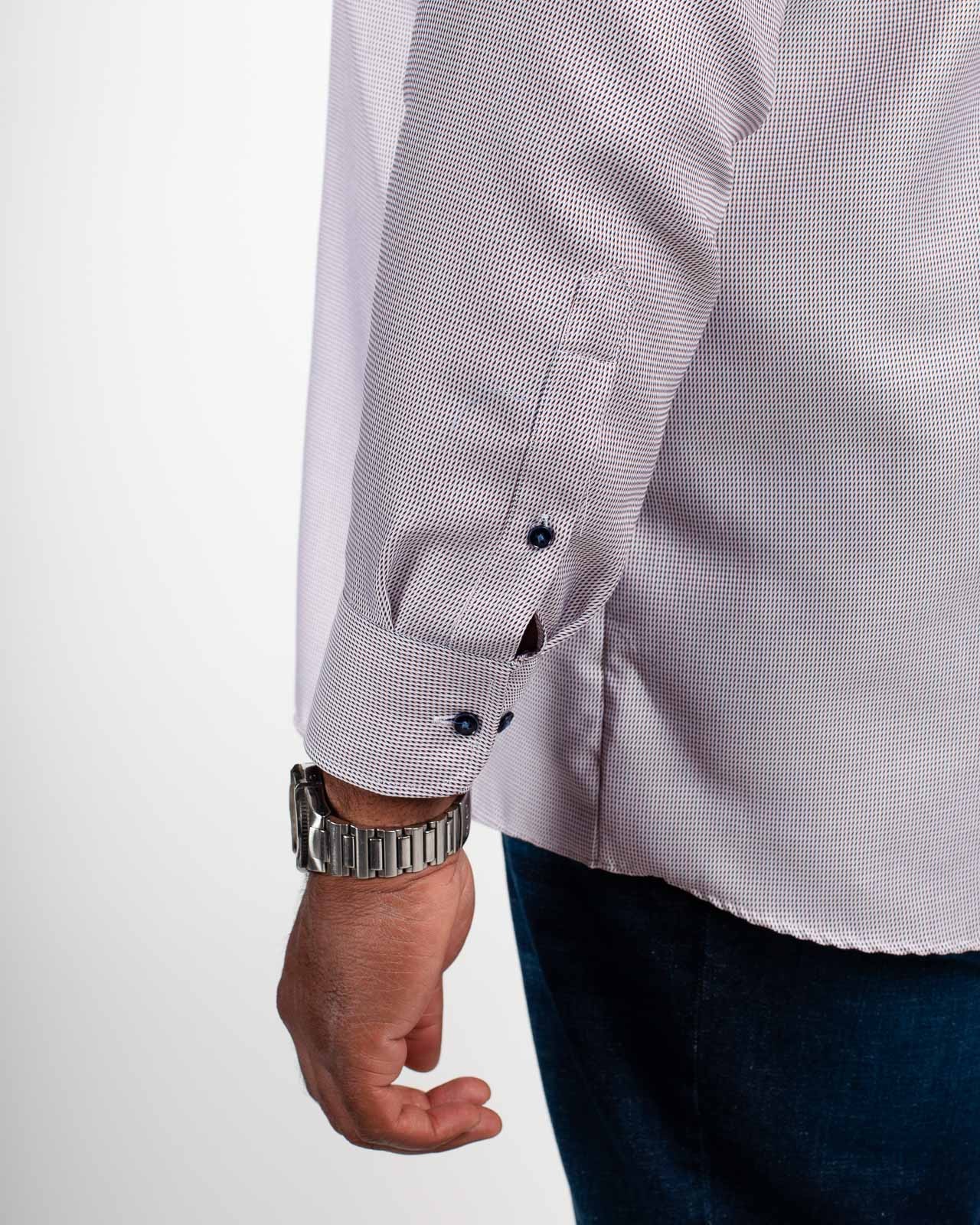 Chemise dobby grande taille blanc