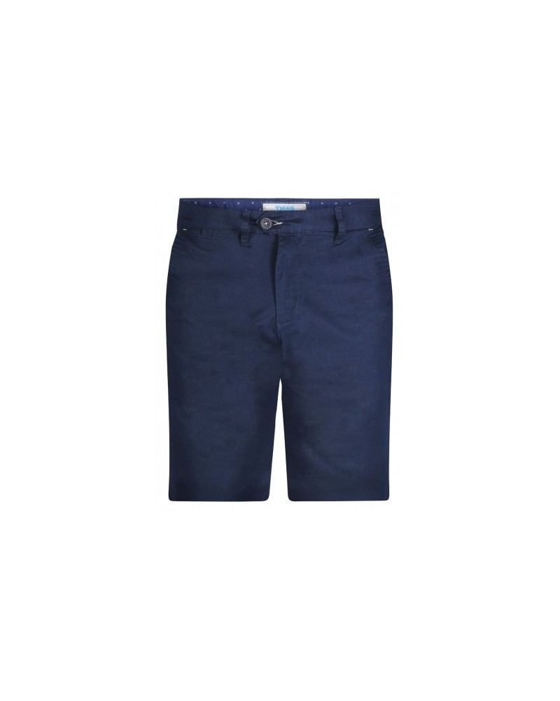 Short chino Duke en coton grande taille bleu marine