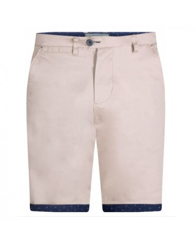 Short chino Duke en coton grande taille beige