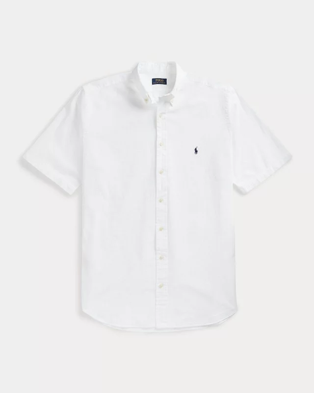 Chemisette grande taille seersucker blanc