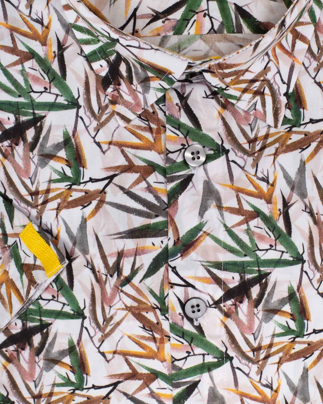 Chemisette motif olivier grande taille beige