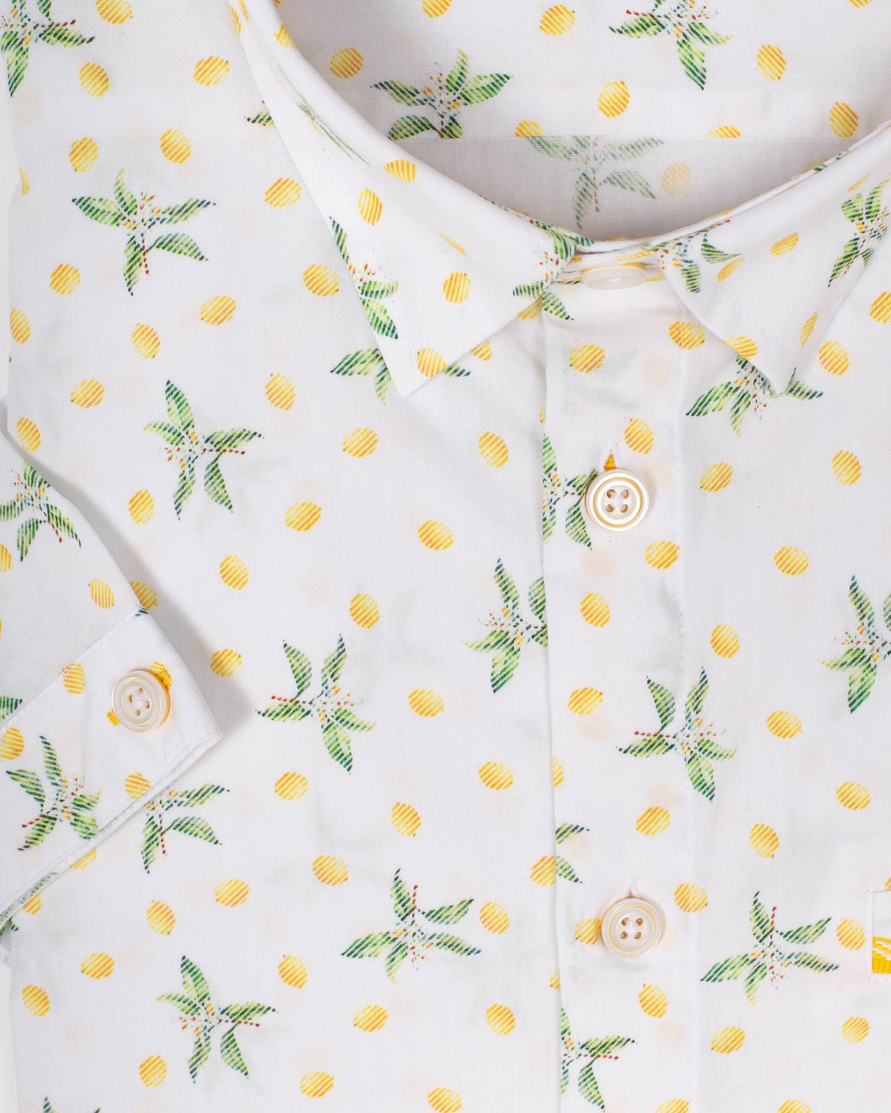 Chemisette motif citrons grande taille jaune