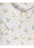 Chemisette motif citrons grande taille jaune
