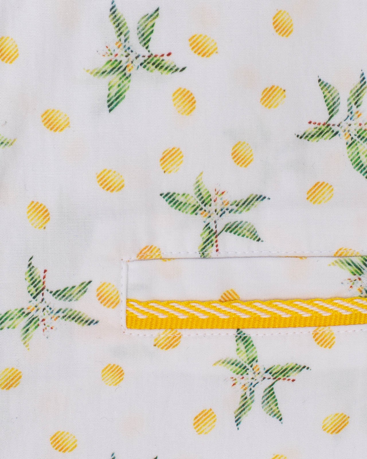 Chemisette motif citrons grande taille jaune