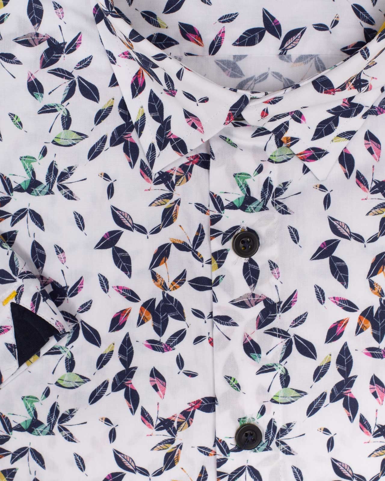 Chemisette motif pétales grande taille blanc