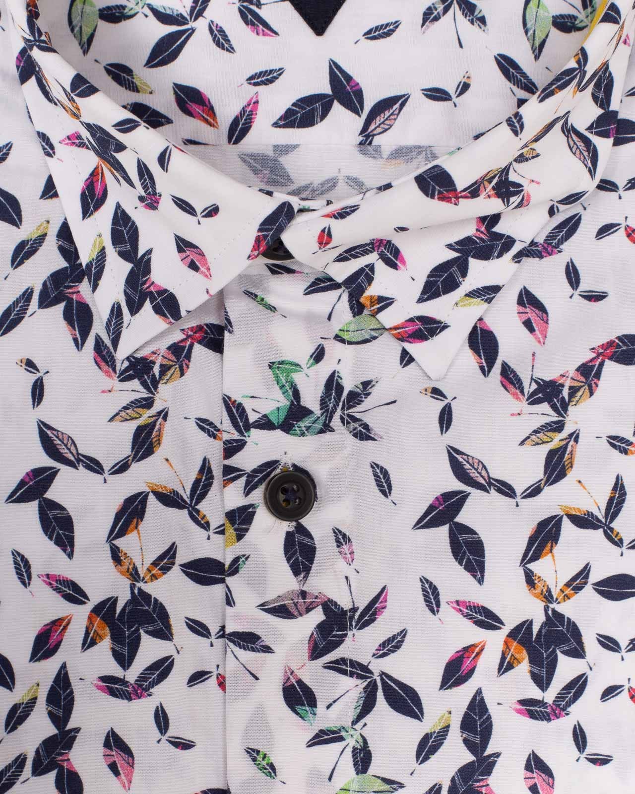 Chemisette motif pétales grande taille blanc