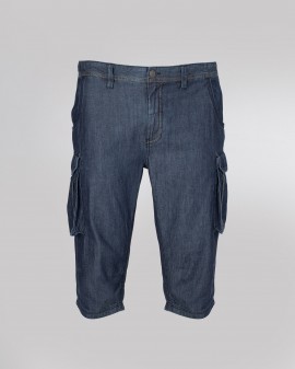 Bermuda cargo grande taille en jean