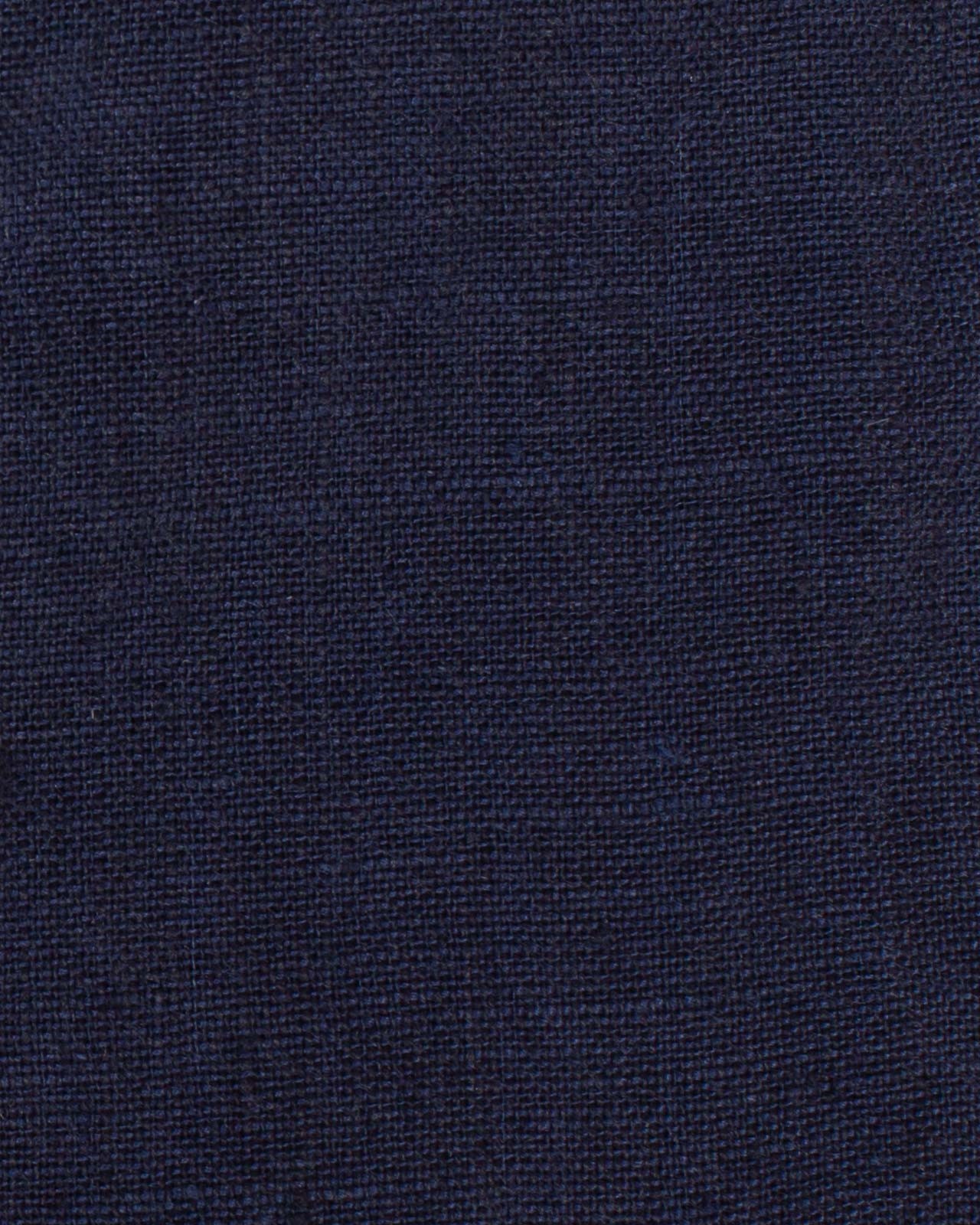 Chemise en lin grande taille bleu marine