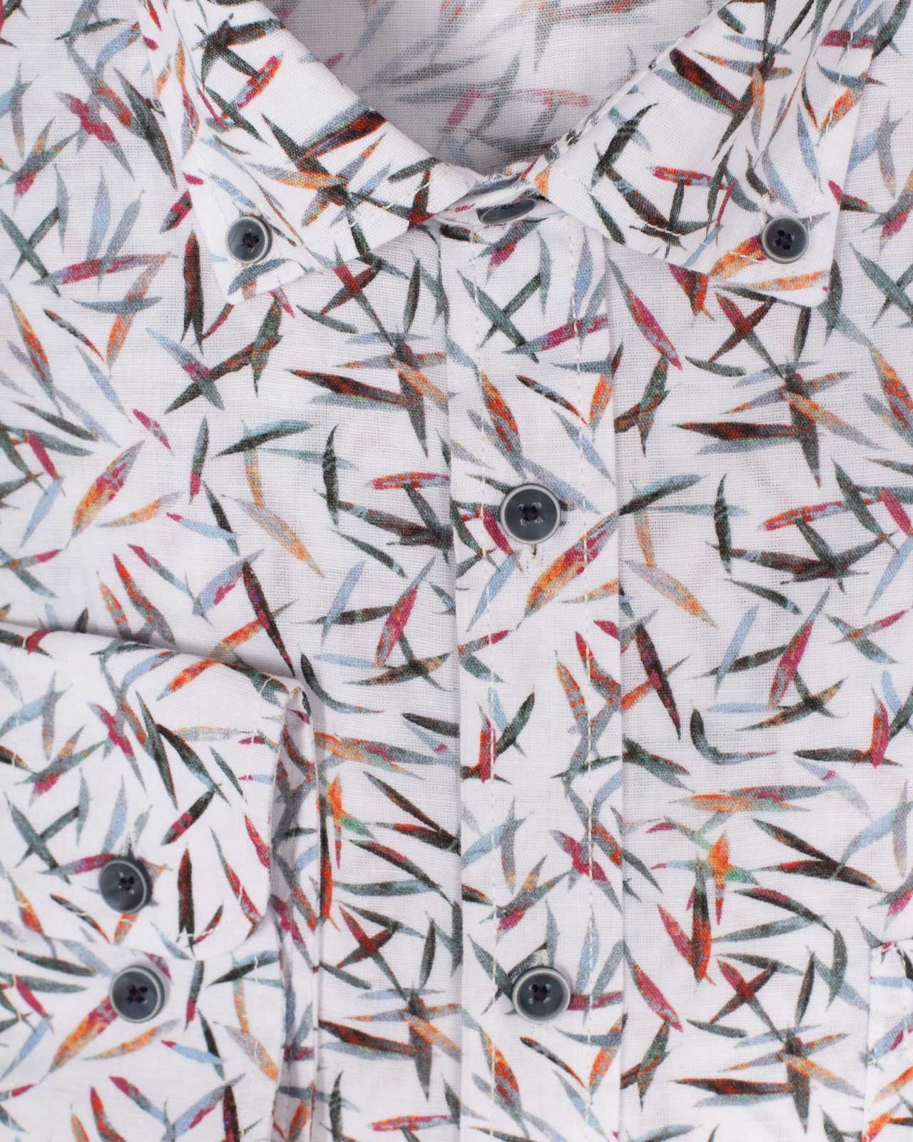 Chemise en lin grande taille multicolore