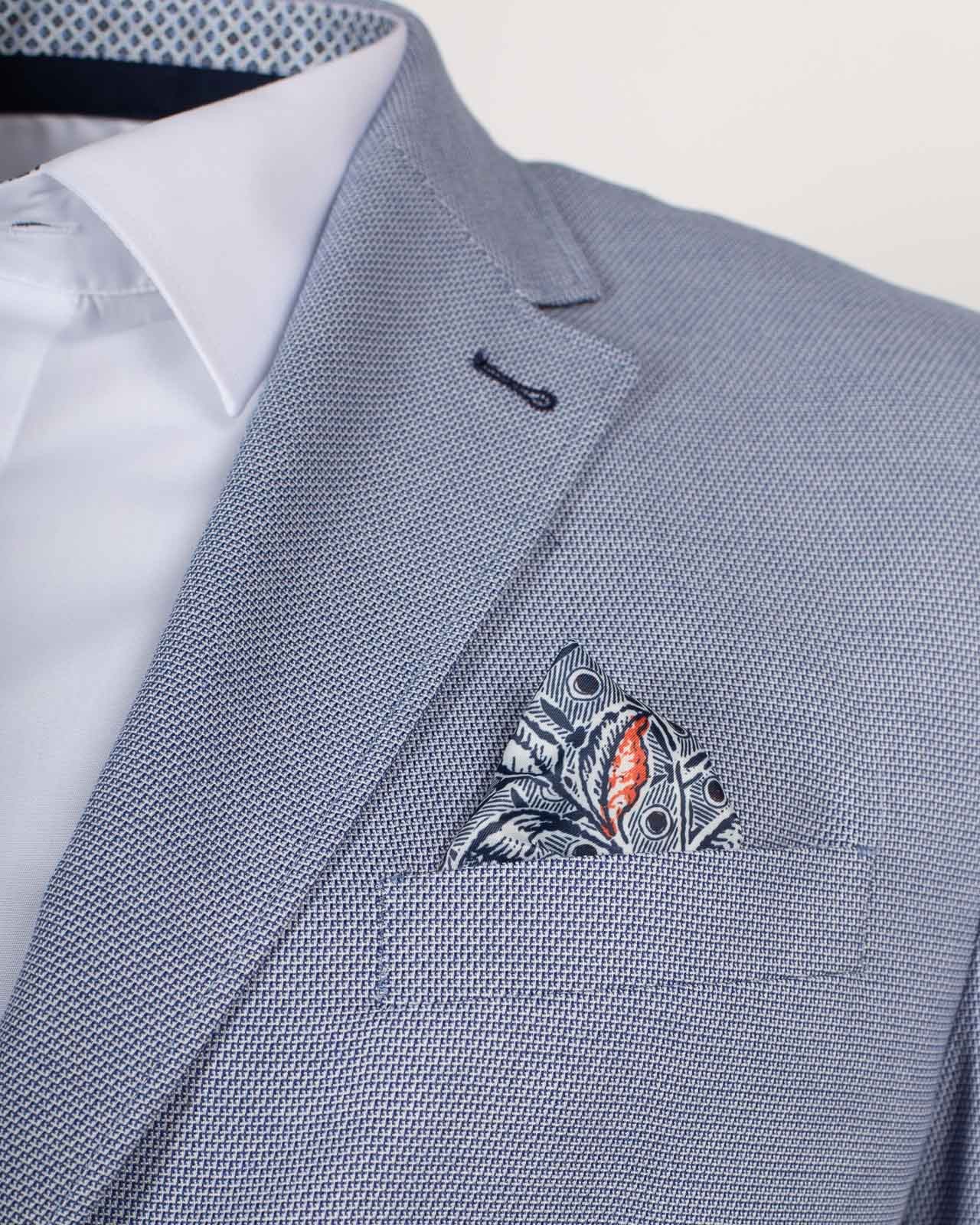 Veste armuré grande taille bleu ciel