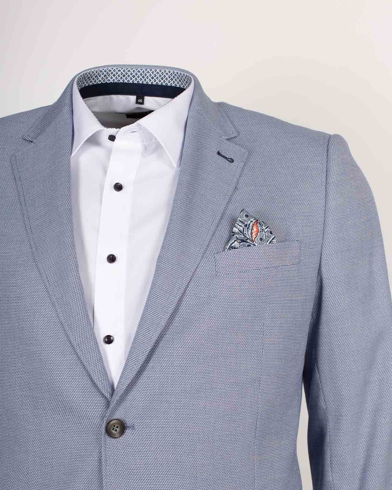 Veste armuré grande taille bleu ciel