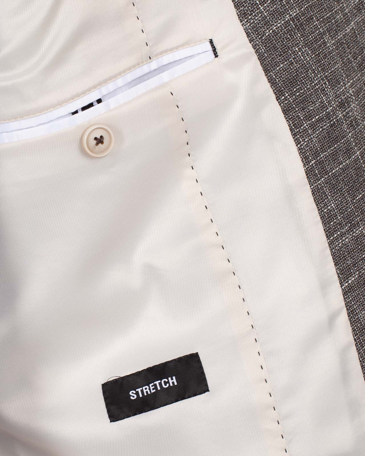 Veste flammé grande taille gris