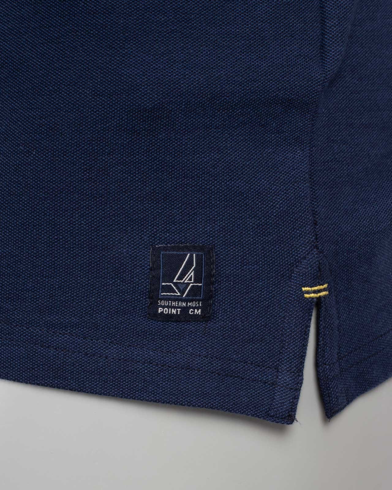 Polo piqué stretch grande taille bleu marine